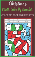 Christmas Math Color By Number Coloring Book For Kids boys
