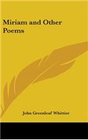 Miriam and Other Poems