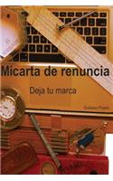 Mi carta de renuncia