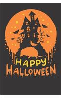 Notebook 6x9 Dot Grid: Opossum Happy Halloween Gift