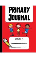 Primary Journal: Dotted Midline and Picture Space - K-2 Kindergarten to Second Grade Creative Story Tablet - Primary Ruled - 100 Pages