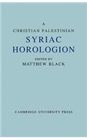 A Christian Palestinian Syriac Horologion