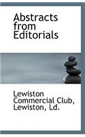 Abstracts from Editorials