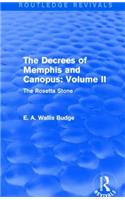 The Decrees of Memphis and Canopus: Vol. II (Routledge Revivals)