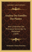 Analyse Des Familles Des Plantes