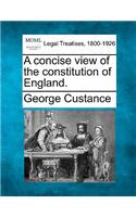 A Concise View of the Constitution of England.