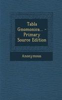 Tabla Gnomonica... - Primary Source Edition