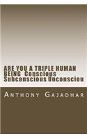 ARE YOU A TRIPLE HUMAN BEING Conscious Subconscious Unconsciou