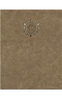 Monogram "P" Sketchbook: (16 Monogram Raw 150 Sketch)