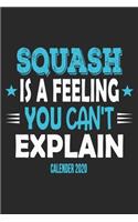 Squash Is A Feeling You Can't Explain Calender 2020