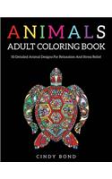 Animals Adult Coloring Book