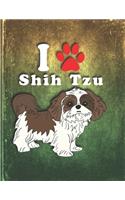 Shih Tzu: Dog Journal Notebook for Puppy Owner Undated Planner Daily Weekly Monthly Calendar Organizer Journal