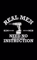 Real men need no step-by-step instruction: 6x9 DIY - dotgrid - dot grid paper - notebook - notes