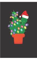 Christmas Lights Cactus Journal Notebook