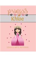 Princess Khloe Draw & Write Notebook