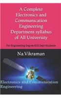 A Complete Electronics and Communication Engineering Department syllabus of All University