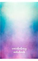 Vocabulary Notebook: Gift Vocab Book for Language Schools, Teachers, Students (6"x9")