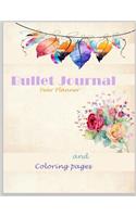 Bullet Journal Year Planner and coloring page