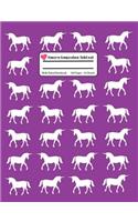 Unicorn Composition Notebook: Purple Wide Ruled, Student Teachers School Kids, 100 Pages, 7.44x9.69, Writing Journal