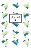 Journal: Rooster Pattern - Blank Lined Journal (Composition Book, Notebook)