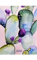 Watercolour Cactus Dot Grid Journal
