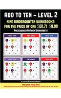Preschooler Number Worksheets (Add to Ten - Level 2)