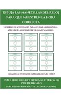 Hojas de actividades imprimibles para niños (Dibuja las manecillas del reloj para que muestren la hora correcta)