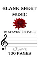 Blank Sheet Music 12 Staves Per Page