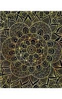 Bullet Journal Notebook Mandala Pattern 11: 172 Numbered Pages with 160 Dot Grid Pages, 6 Index Pages and 2 Key Pages in Large 8 X 10 Size for Journaling, Writing, Planning or Doodling.