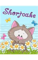 Shortcake: Primary Writing Tablet for Kids Learning to Write, Personalized Book with Child's Name for Girls and Boys, 65 Sheets of Practice Paper, 1" Ruling, P