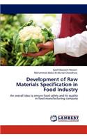 Development of Raw Materials Specification in Food Industry