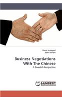 Business Negotiations With The Chinese