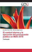 control interno y la ejecución del presupuesto publico en MDD 2018