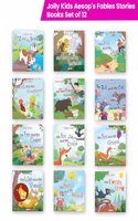 Jolly Kids Aesop's Fables Stories Books Set of 12 for Kids Ages 3-8 Years| Bedtime Moral Stories [Paperback] Jolly Kids