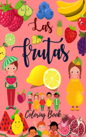 Las Frutas: Coloring Book for Kids in Spanish: Large Print Coloring Book in Spanish