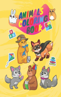 Animals coloring book: Artistic coloring book animals