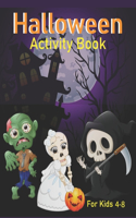 Halloween Activity Book for Kids Ages 4-8