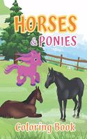 Horses and Ponies Coloring Book