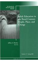 Adult Education in the Rural Context: People, Place, and Change