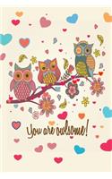 Heart Tree Notebook: Blank Lined Journal