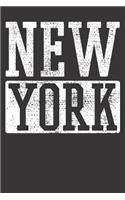 Notebook 6x9 120 Pages: College Ruled New York Souvenir
