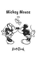 Mickey Mouse Notebook: Mickey Mouse Cartoon character cover Lined Notebook 6x9 Inch 120 Lined pages