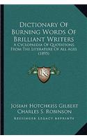Dictionary Of Burning Words Of Brilliant Writers