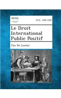 Droit International Public Positif