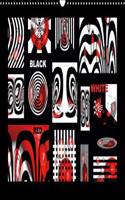 Black, white, red/UK-Version 2016: Design in black, white, red(Calvendo Art)