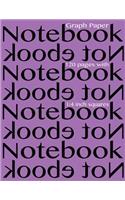 Graph Paper Notebook 1/4 inch squares 120 pages