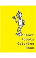 Smart Robots Coloring Book