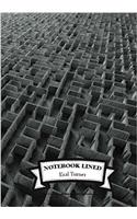 Lined Notebook - Maze: Notebook Journal Diary, 110 Lined Pages, 7 X 10