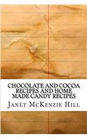 Chocolate and Cocoa Recipes and Home Made Candy Recipes