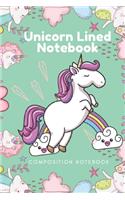 Unicorn Lined Notebook - Composition Notebook